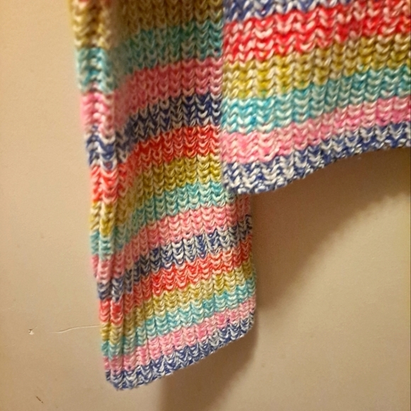 Philosophy Rainbow Stripe Crewneck Knit Sweater Sz S - Picture 6 of 7